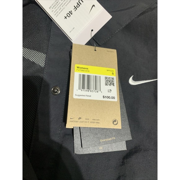 Nike Sportswear Essential Women's Oversized UV Woven Coaches' Jacket Size S - Picture 7 of 10